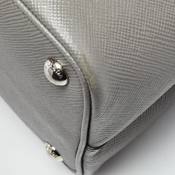 Prada Marmo Saffiano Lux Leather Double Handle Small Tote Bag 1BG775 - Picture 4 of 12